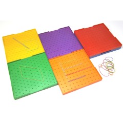 Wissner aktiv lernen Geometriebretter gross doppelseitig in 6 Farben (6 Stuck) Доски для геометрии большие двухсторонние 6 цветов (6 шт.)