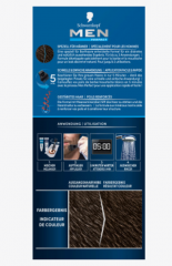 Schwarzkopf men perfect bart coloration 80 Dunkelbraun, Краска для бороды оттенок 80 темно-коричневый