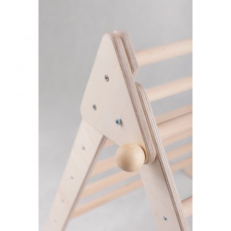 Kletterdreieck mit Rutschbrett\/Huhnerleiter (nach Pikler Art) Треугольник для лазания с выдвижной доской/куриной лестницей (стиль Пиклера)