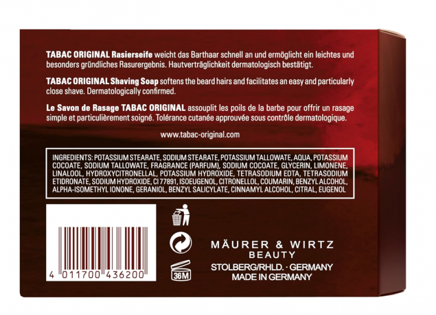 Tabac (Табак) Shaving Soap Tiegel Rasierseife Tabac (Табак) Original, 125 g