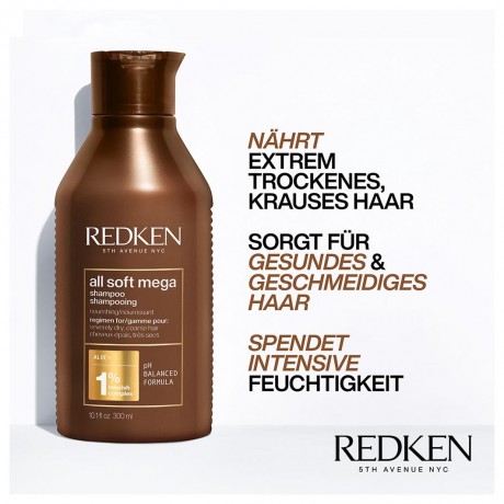 Redken Shampoo All soft mega шампунь для очень сухих волос