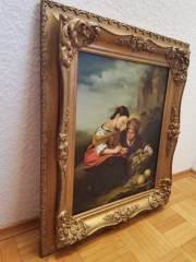 Продавщица фруктов, копия картины Бартоломе Эстебана Мурильо (Murillo) 1670 - 1675 гг., холст, масло.