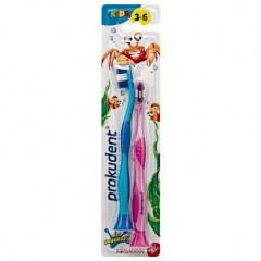 Prokudent KinderZahnburste Зубная щётка для детей от 3 до 6 лет, Набор  2 шт.