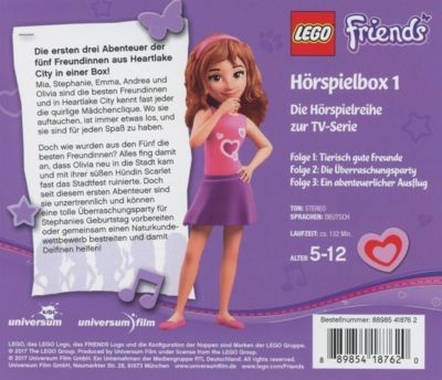 LEGO CD LEGO Friends Horspielbox, 3 Audio-CD Компакт-диск LEGO Friends Radio Play Box, 3 аудио компакт-диска