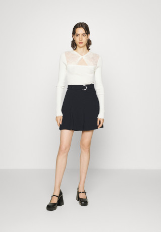 Tommy Hilfiger FLUID PLEATED SHORT SKIRT Mini skirt desert sky КОРОТКАЯ ЮБКА СО СКЛАДКАМИ Мини-юбка небо пустыни