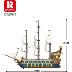 Klemmbausteinset reobrix Piratenschiff 66011 Комплект клеммных колодок reobrix пиратский корабль 66011