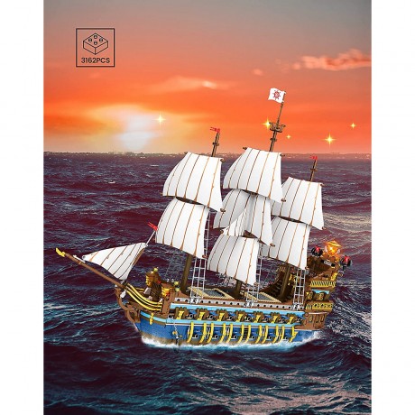 Klemmbausteinset reobrix Piratenschiff 66011 Комплект клеммных колодок reobrix пиратский корабль 66011