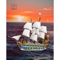 Klemmbausteinset reobrix Piratenschiff 66011 Комплект клеммных колодок reobrix пиратский корабль 66011