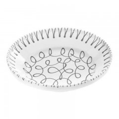 Gmundner Keramik Gmundner Keramik Graugeflammt Reifschussel ohne Henkel d: 32 cm / h: 7,4 cm Чаша для глазури Gmundner Ceramics серого цвета с пламенем без ручки d: 32 см / высота: 7,4 см