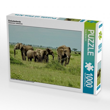 CALVENDO Puzzle CALVENDO Puzzle Elefantenherde Пазл CALVENDO Пазл стадо слонов