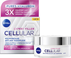 NIVEA Expert Filler Cellular Hochwirksame Anti-Age Tagespflege LSF 15, 50 ml, Нивеа Дневной крем для лица anti-age, SPF 15, гиалурон и фолиевая кислота, заполнение морщин, 50 мл