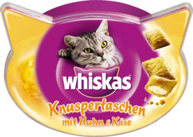 Whiskas Лакомство для кошек Knuspertaschen с Курицей и Сыр, 60 г