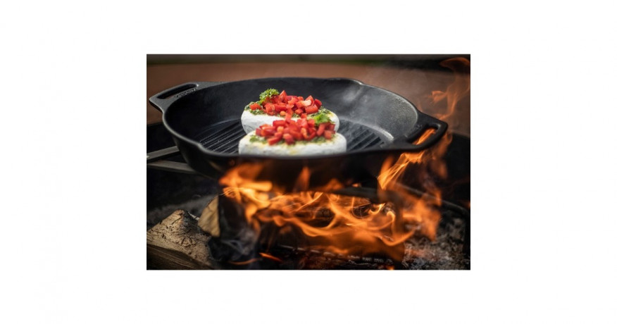 Petromax Petromax Grill-Feuerpfanne gp30h, mit 2 Henkeln schwarz, O 30cm  schwarz Сковорода-гриль Petromax gp30h, с 2 ручками, черная, O 30см