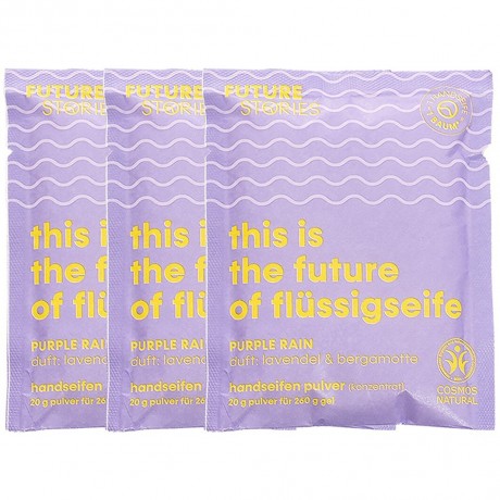 FUTURE STORIES Flussigseifen Pulver 3er Set Lavendel & Bergamotte Набор из 3 жидких мыльных порошков с лавандой и бергамотом