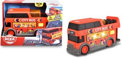 Dickie Toys City Bus mit Licht Sound Городской автобус со световым звуком