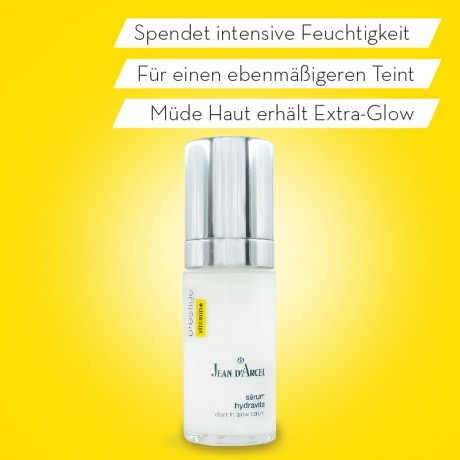 JEAN D'ARCEL serum hydravita PRESTIGE Vitamin C-Serum Mude Haut erhalt Extra-Glow Fur alle Hauttypen geeignet сыворотка hydravita PRESTIGE Сыворотка с витамином С Усталая кожа приобретает дополнительное сияние Подходит для всех типов кожи