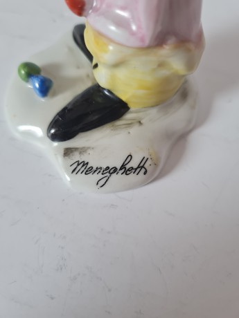 Capodimonte Фарфоровая статуэтка Каподимонте "Клоун", 10см, Италия, 1950-60гг.