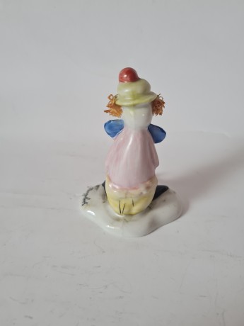 Capodimonte Фарфоровая статуэтка Каподимонте "Клоун", 10см, Италия, 1950-60гг.