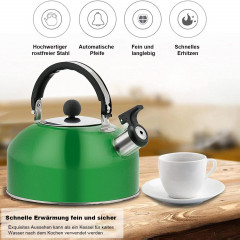 TOPMELON TOPMELON Wasserkessel Whistling Kettle Edelstahl Wasserkessel Teekessel, 3L Blau TOPMELON Чайник со свистком Чайник из нержавеющей стали Чайник, 3 л