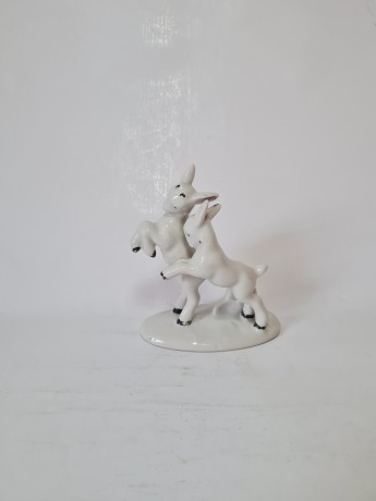 Spomin Винтажная фигурка "Два козленка", 12см, Германия, 1960-70гг.