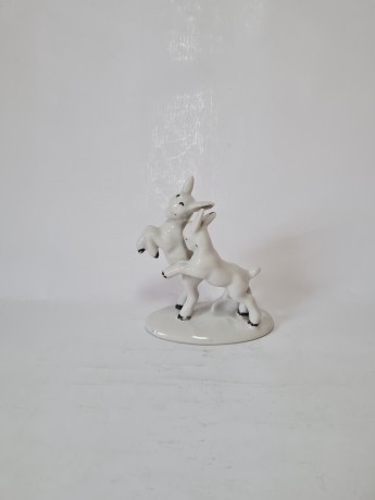 Spomin Винтажная фигурка "Два козленка", 12см, Германия, 1960-70гг.