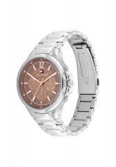 Tommy Hilfiger SPORT Chronograph watch silber/taupe СПОРТ часы с хронографом серебристый/серо-коричневый