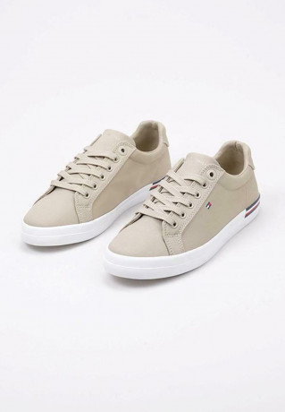 Tommy Hilfiger ESSENTIAL STRIPES Trainers beige ESSENTIAL STRIPES Кроссовки бежевый
