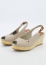 Tommy Hilfiger ICONIC ELBA SLING BACK WEDGE Platform sandals taupe ICONIC ELBA SLING BACK WEDGE Сандалии на платформе серо-коричневый