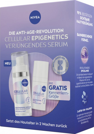 NIVEA Cellular Epigenetics Serum Set, 45 ml, Нивеа Набор сывороток для лица, Epicelline, омолаживающий, дневная и ночная, 45 мл