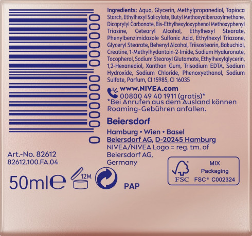 NIVEA Expert Lift Cellular Multi-Effekt Anti-Age Tagespflege LSF 30, 50 ml, Нивеа Дневной крем для лица подтягивающий, SPF 30, бакучиол и гиалурон, anti-age, 50 мл