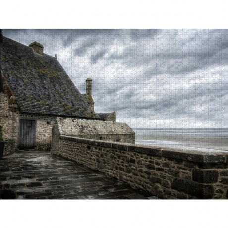 CALVENDO Puzzle CALVENDO Puzzle Auf den Wallen des Mont St. Michel Пазл CALVENDO Puzzle На валах Мон-Сен-Мишель