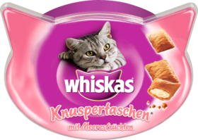 Whiskas Лакомство для кошек Knuspertaschen с Meeresfrüchten, 60 г