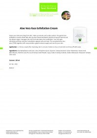 Krauterhaus Sanct Bernhardt Aloe Vera Face Exfoliation Cream, 100-мл-банка