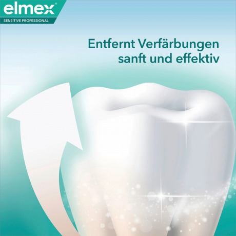 elmex Zahnpasta Sensitive Professional Sanftes Weiss, 75 ml, Зубная паста Sensitive Professional Sanftes Weiss с аргинином для чувствительных зубов и мягкого удаления окрашиваний, 75 мл