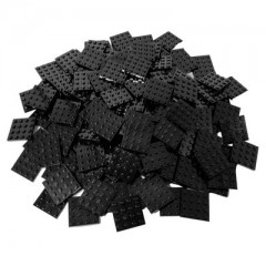 LEGO LEGO 4x4 Platten Schwarz - 100 Stuck - black plate 3031 Тарелки LEGO 4x4 черные - 100 штук - черная тарелка 3031