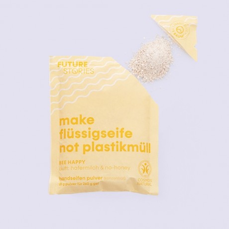 FUTURE STORIES Flussigseifen Pulver 3er Set Hafermilch & No-Honey Набор жидких мыльных порошков из 3 шт. овсяного молока и без меда