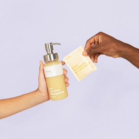 FUTURE STORIES Flussigseifen Pulver 3er Set Hafermilch & No-Honey Набор жидких мыльных порошков из 3 шт. овсяного молока и без меда