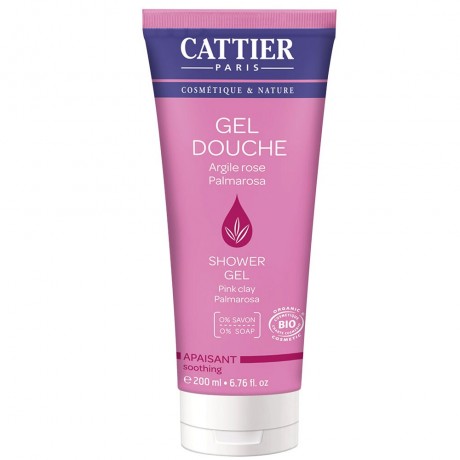 Cattier Duschgel Rosa Heilerde Palmarosa 200ml  Гель для душа Pink Healing Earth Palmarosa 200мл