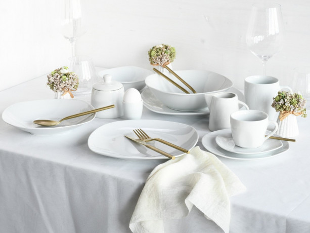 Creatable Creatable Kombiservice Square 100tlg. SQUARE WEIUf Weiss Создаваемый комбинированный сервиз Квадрат 100 шт. КВАДРАТ БЕЛЫЙ=f