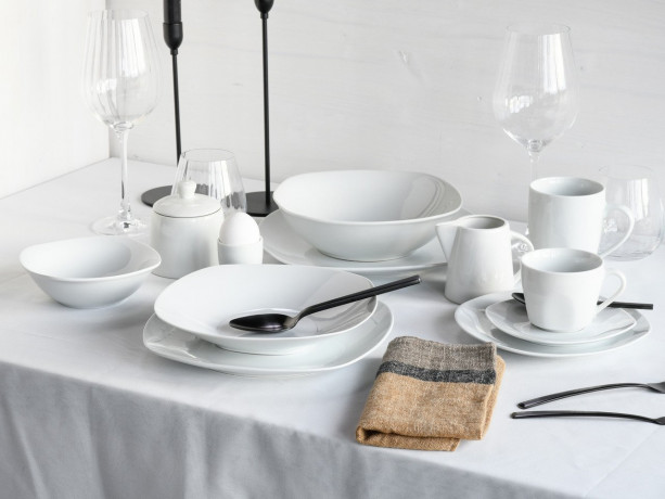 Creatable Creatable Kombiservice Square 100tlg. SQUARE WEIUf Weiss Создаваемый комбинированный сервиз Квадрат 100 шт. КВАДРАТ БЕЛЫЙ=f