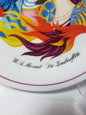 Kollektion W.A. Mozart Декоративная тарелка "Волшебная флейта", 19 x 2,5 см, Германия, 1960-70гг.