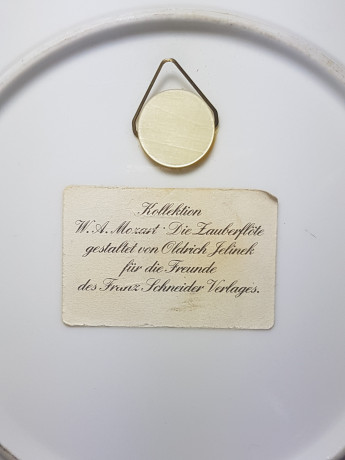 Kollektion W.A. Mozart Декоративная тарелка "Волшебная флейта", 19 x 2,5 см, Германия, 1960-70гг.