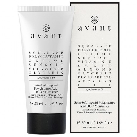 Avant Skincare Avant Age Protect + UV Satin-Soft Imperial Polyglutamic Acid DUO Moisturiser Увлажняющий крем Avant Age Protect + UV Satin-Soft Imperial с полиглутаминовой кислотой DUO