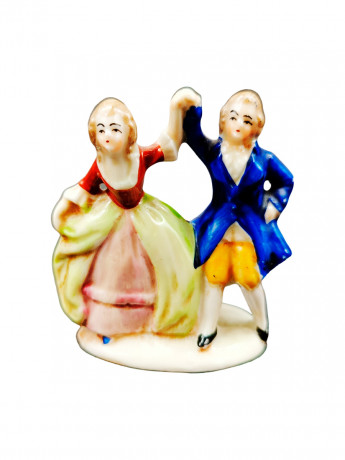 Статуэтка винтажная "Танцующая пара", фарфор, 6 х 7 см, Япония, 1970-80гг.