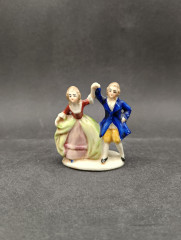 Статуэтка винтажная &quot;Танцующая пара&quot;, фарфор, 6 х 7 см, Япония, 1970-80гг.