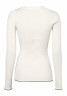 Tommy Hilfiger SLIM FRILL SCOOP-NK LS Jumper ecru SLIM FRILL SCOOP-NK LS Джемперы экрю