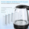 Aigostar Aigostar Wasserkocher Boro-Silikatglas, 1,7 l, 2200,00 W, Abschaltautomatik, Uberhitzungsschutz  Trockenkochschutz  Чайник Айгостар боросиликатное стекло, 1,7 л, 2200,00 Вт, автоматическое отключение, защита от перегрева, защита от выкипания
