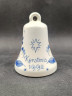 Колокольчик винтажный Delfts Holland "Зима", фарфор, 10 х 7 см, Голландия, 1992 год.