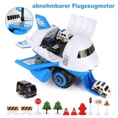 BeebeeRun Frachtflugzeug mit Polizeiwagen Грузовой самолет с полицейской машиной