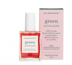 Manucurist Active Glow Raspberry Уходовый лак для ногтей с эффектом сияния и укрепления, 15 мл